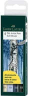 Flamastry - Faber-Castell Pisaki artystyczne Faber Castell - PITT ARTIST PEN SB - 4 kolory 167804 - miniaturka - grafika 1