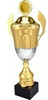 VS VS, Puchar złoty z przykrywką, 4128/DP, metalowy - Gadżety dla kibiców - miniaturka - grafika 3
