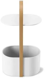 Umbra Stolik z rączką Bellwood biały/ naturalny - Ławy i stoliki kawowe - miniaturka - grafika 6