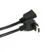 Kable - OMEGA Kabel KABEL HDMI v.1.4 GOLD ANGULAR 3M BLISTER 41853 - miniaturka - grafika 1