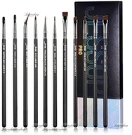 Pędzle do makijażu - Jessup Beauty JESSUP - PRO Eyeliner Brush Set - Zestaw 11 pędzli do eyelinera - T324 Black/Silver - miniaturka - grafika 1