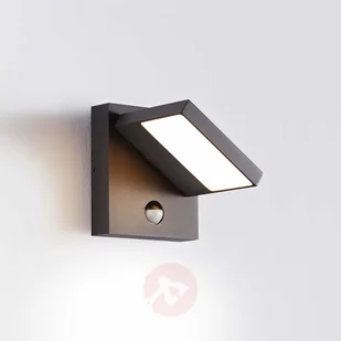 Lampenwelt com Kinkiet zewnętrzny LED Silvan ciemnoszary, czujnik - Lampy ogrodowe - miniaturka - grafika 3