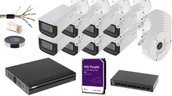 Zestawy do monitoringu - ABCVISION Zestaw do monitoringu 8 kamer IP 4 MPX motozoom ZEM-Z86D - miniaturka - grafika 1