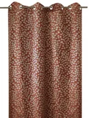 Zasłony - BelAir Druk BEL Air żakardowe zasłona z oczkami baies, roślina, obrębiony, szary, 140x250 cm  0400045  0002 0400045-0002 - miniaturka - grafika 1