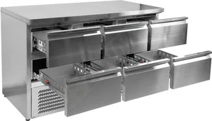 Yato STÓŁ CHŁODNICZY 368L Z 6 SZUFLADAMI Yato YG-05281 YG-05281 - Szafy i witryny chłodnicze - miniaturka - grafika 4