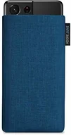 Etui i futerały do telefonów - Adore June Classic Ocean niebieski pokrowiec kompatybilny z Galaxy S21 Ultra pokrowiec na telefon komórkowy z wytrzymałego materiału Cordura z efektem czyszczenia wyświetlacza, Made in Europe AJ1947-AG - miniaturka - grafika 1