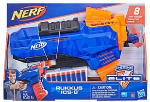 Hasbro Nerf, Nstrike Elite, wyrzutnia Ruckus ICS-8, E2654 - Zabawki militarne - miniaturka - grafika 4