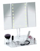 Lusterka do makijażu - Lusterko Kosmetyczne Led Otwierane + Organizer - miniaturka - grafika 1