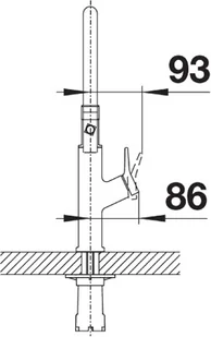 Blanco SOLENTA-S Senso stalowy 522407 - Baterie kuchenne - miniaturka - grafika 5