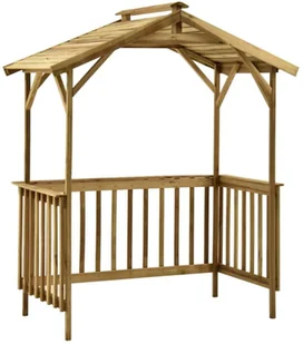 vidaXL Zadaszenie grilla, 163,5x93x210 cm, impregnowane drewno sosnowe - Pawilony ogrodowe - miniaturka - grafika 9