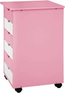 tectake Biurko dla dzieci z kontenerem na kółkach - różowy 401240 - Biurka dla dzieci - miniaturka - grafika 7