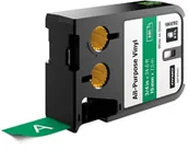 Taśmy do drukarek barwiące - Dymo Oryginał DYMO XTL taśma winylowa trwała 19 mm) Biały na zielonym 7m długości 1868782 - miniaturka - grafika 1