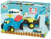 Jeździki dla dzieci - Jeździk traktor z przyczepką i kosiarką - miniaturka - grafika 1