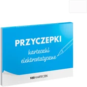 Notesy i bloczki - PRZYCZEPKI - białe karteczki elektrostatyczne - 100 szt. PRZ100-W - miniaturka - grafika 1