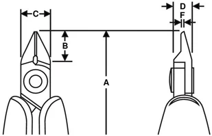 BAHCO ucinaki skośne Tapered and Relieved, serii RX Micro, Ergo, rozmiar S 135,5mm, [RX 8146] - Kombinerki i obcęgi - miniaturka - grafika 2