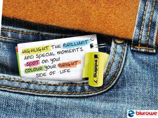 EDDING Zakreślacze mini 10 szt pastelowe niebieskie w woreczku 7/10S/139 7/10S/139 ED - Zakreślacze - miniaturka - grafika 2