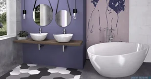 Sanitti Tre umywalka nablatowa 47x37 cm biały mat TRE-47-BM - Umywalki - miniaturka - grafika 7