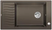 Zlewozmywaki - Blanco ELON XL 8 S Silgranit PuraDur Kawowy odwracalny korek auto. InFino kratka ociekowa 524869 - miniaturka - grafika 1