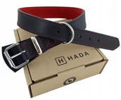 Obroże dla psów - Obroża dla psa Hada Premium skóra XXL - miniaturka - grafika 1