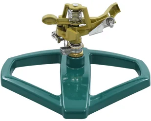 vidaXL Obrotowy zraszacz ogrodowy, 21 x 22 x 13 cm, metalowy - Węże ogrodowe i zraszacze - miniaturka - grafika 2