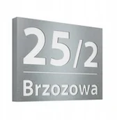 Numery na dom - Podświetlany numer domu 1RB Led 30x40 Inox - miniaturka - grafika 1