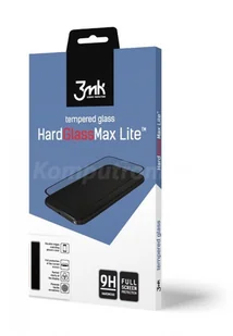 3mk Szkło hartowane HardGlass Lite iPhone 6/6S czarny AX3MKTF3M000960 - Szkła hartowane na telefon - miniaturka - grafika 2