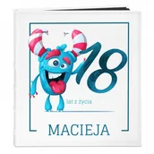 Albumy fotograficzne - NA Murrano Album Zdjęcia Duży Urodziny Szalony Potwór Nadruk ALB-BC-BK-UV-050 - miniaturka - grafika 1