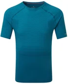 Koszulki sportowe męskie - RONHILL RONHILL Koszulka biegowa męska TECH MARATHON SS TEE niebieska - miniaturka - grafika 1