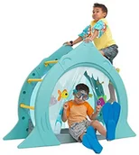 Place zabaw - KidKraft KidKraft 706943200957 rekin ucieczka maluch wspinaczka zabawka z motywem oceanu, gry na świeżym powietrzu dla dzieci, niebieska 20081 - miniaturka - grafika 1
