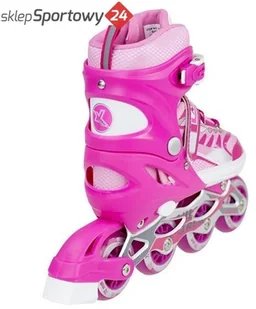 NJ1828 A RÓŻOWY ROZM. S (31-34)  ŁYŻWOROLKI NILS EXTREME - Rolki - miniaturka - grafika 9