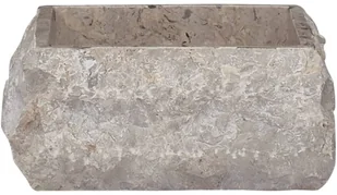 vidaXL Lumarko Umywalka, szara, 30x 30 x 13 cm, marmurowa! 149176 - Umywalki - miniaturka - grafika 2