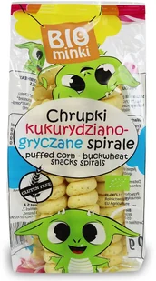 BIOMINKI (przekąski dla dzieci) CHRUPKI KUKURYDZIANO-GRYCZANE SPIRALE BEZGLUTENOWE BIO 60 g - BIOMINKI BP-5902488066125 - Przekąski dla dzieci - miniaturka - grafika 2