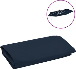 vidaXL Zamienne pokrycie parasola ogrodowego, niebieskie, 350 cm 313812 - Parasole ogrodowe - miniaturka - grafika 5