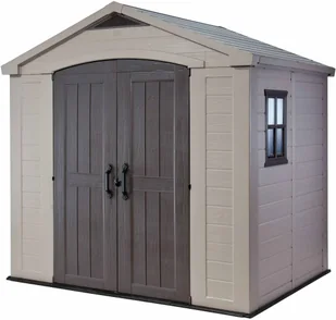 Keter Domek narzędziowy Factor, kremowy, 256,5x182x243 cm - Altany ogrodowe - miniaturka - grafika 30