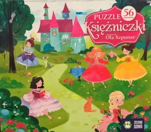 Zielona Sowa Puzzle 56 elementów, Księżniczki - Puzzle - miniaturka - grafika 2