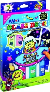 Amos Farba do witraży 6 kolorów + klej GD22P7R - Przybory szkolne - miniaturka - grafika 2