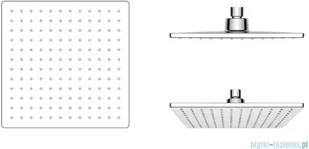 Oltens Atran S) zestaw prysznicowy termostatyczny z kwadratową deszczownicą 36501100 - Zestawy prysznicowe - miniaturka - grafika 3