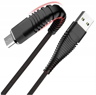 LIBOX Kabel USB micro USB wzmacniany czarny LB0152 LIBOX LB0152 - Kable USB - miniaturka - grafika 2