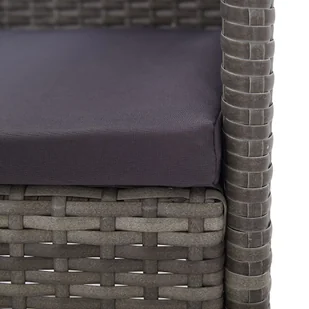 vidaXL 9-cz. zestaw mebli ogrodowych z poduszkami, polirattan, szary - Meble ogrodowe vidaXL 9-cz. zestaw mebli ogrodowych z poduszkami, polirattan, szary - Meble ogrodowe - miniaturka - grafika 19