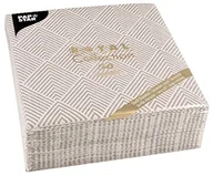 Pozostałe akcesoria barmańskie - Papstar , 50 serwetek "Royal Collection" 1/4 składane 40 cm x 40 cm brązowy "Elegance", # 86498 86498 - miniaturka - grafika 1