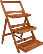 Donice - vidaXL Stojak na rośliny, 3-poziomy, 50x63x80 cm, lite drewno akacjowe - miniaturka - grafika 1