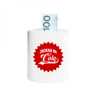 Skarbonki - Koszulkowy Zbieram na cocacole - skarbonka z nadrukiem 9304 - miniaturka - grafika 1