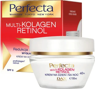 Perfecta Multikolagen Retinol krem na dzień i na noc 40+ 50ml - Kremy do twarzy - miniaturka - grafika 2