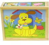 Klocki - PLAYME Klocki drewniane Piesek - miniaturka - grafika 1