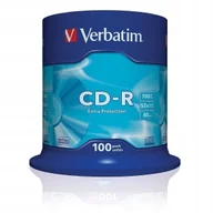 Pudełka i akcesoria na płyty CD - Verbatim Cd-r 700MB 52X Extra Protection CAKE*100 - miniaturka - grafika 1