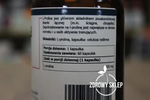 kenayAG L-Prolina Aminokwas Białko Kolagen 60 kaps - Aminokwasy - miniaturka - grafika 4