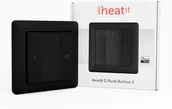 Systemy inteligentnych domów - Heatit Heatit Z-Push 2x przycisk na ścianę czarny Z-wave HEATIT Z-PUSH2 BLACK - miniaturka - grafika 1
