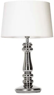 4concepts Salonowa LAMPKA stojąca PETIT TRIANON PLATINUM L051161260 stołowa LAMPA abażurowa czarna srebrna L051161260 - Lampy stojące - miniaturka - grafika 3