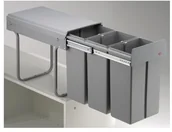 Kosze na śmieci - Wesco pojemnik na Bio Trio 757611 85 kosz na śmieci do szafki kosz na śmieci kuchni montażu 757611-85 - miniaturka - grafika 1