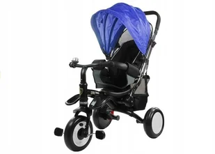 LeanToys PRO400 Niebieski - Rowerki trójkołowe - miniaturka - grafika 3